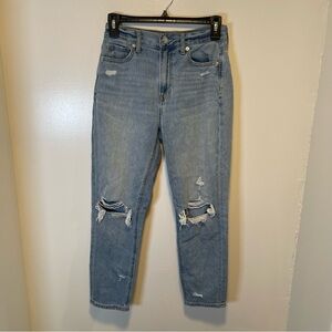 American Eagle mom‎ jean pants blue women's size 0